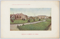 大通公園より見たる札幌郵便局及び北海道拓殖銀行 / Sapporo Post Office and Hokkaido Takushoku Bank, Viewed from Ōdōri Park image