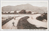 札幌豊平川堤ヨリ見タル第一中学ト藻巌山/First Junior High School and Mt. Moiwa, Viewed from the Embankment of the Toyohira River, Sapporo image