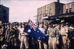 国旗をかかげるオーストラリア兵たち / Australian Soldiers Raising the National Flag image