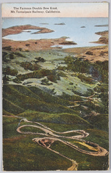The Famous Double Bow Knot, Mt. Tamalpais Railway, California.  image