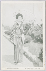 着付 小口みち子扱(婦人世界特製美容絵はがき) / Fitting of Kimono by Koguchi Michiko ("Fujin Sekai" Special Beauty Picture Postcard) image