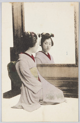 鏡を見る舞妓 / Maiko (Apprentice Geisha) Looking in a Mirror image