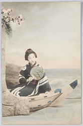 船に乗る夕涼みの女性 / Woman Enjoying the Cool of the Evening on a Boat image