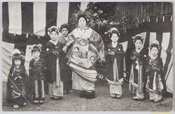 京都島原大橋太夫 / Ōhashi Tayū, a Tayū (Courtesan of the Highest Rank) in Shimabara, Kyoto image