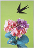 6月　ツバメと紫陽花/June: Swallow and Hydrangea image