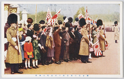 御着英の東宮殿下在留邦人奉迎 / Upon Arrival in Britain, His Imperial Highness the Crown Prince Is Welcomed by Japanese Residents image