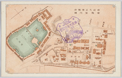 東京大正博覧会　会場案内図 / Tokyo Taishō Exposition: Site Information Map image
