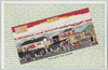 鉄道開通当時ノ広重ノ錦絵/Colored Woodblock Print by Hiroshige, Depicting a Scene When the Railway Opened image