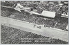 神宮外苑競技場に於ける完成報告会の盛観と会場上空を飛ぶ「神風」/Magnificent Sight of the Completion Report Meeting at the Meijijingu Gaien Stadium, and "Kamikaze" Flying over the Venue  image