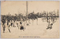 成蹊学園生徒雪中裸体運動(小学) / Seikei Gakuen Student Shirtless Exercise in the Snow (Elementary School) image
