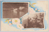 戦役紀念　我巡洋艦ノ陸上砲撃　/Commemoration of the Russo-Japanese War: Bombardment on the Land Fort by a Japanese Cruiser image