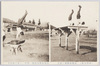 (軍隊生活)器械体操柵ノ倒立　器械体操飛越台ノ倒立/(Army Life) Gymnastics: Handstand on a Exercise Stand; Gymnastics: Handstand on a Vaulting Box image