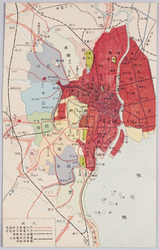 ［都心部の震災焼失地図］ / [Map of Areas Destroyed by the Earthquake Fire in the Urban Center] image