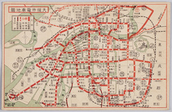 大阪市電車地図 / Osakashi Train Map image