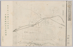 東宮殿下中尊寺行啓記念 中尊寺献納平泉對照図 / Commemoration of the Visit of His Imperial Highness the Crown Prince to the Chūsonji Temple, Hiraizumi Comparison Map Donated to the Chūsonji Temple image