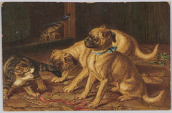 犬と猫(Raphael Tuck&Sons’”Art”Series 1614)(外国製) / Dog and Cat (Raphael Tuck & Sons' Art Series 1614) (Foreign-Made) image