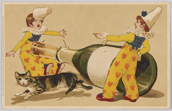 小さなピエロたち（２）（美術絵葉書シリーズ１３５２）（外国製） / Little Clowns (2) (Artistic Picture Postcard Series 1352) (Foreign-Made) image