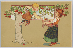 子供と木の実（２）（美術絵葉書シリーズ１３４２）（外国製） / Children and Nuts (2) (Artistic Picture Postcard Series 1342) (Foreign-Made) image