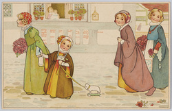 おめかし(2)(美術絵葉書シリーズ1427)(外国製) / Dressing Up (2) (Artistic Picture Postcard Series 1427) (Foreign-Made) image