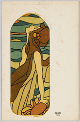 女性とひまわり（外国製） / Woman and Sunflower (Foreign-Made) image