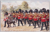 MILITARY IN LONDON, The Irish Guards with their regimental pet, Brian Boru marching thro the Park, Harry Payne. image