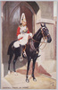 MILITARY IN LONDON, WHITEHALL, "SENTRY ON GUARD. " image