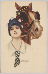 女性と馬（外国製） / Woman and Horse (Foreign-Made) image