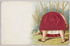 お尻が膨らむ細工絵葉書（１）木の実拾い（裏・自転車）（外国製）/Picture Postcards with Pop Up Buttocks (1) Nut Gathering (Reverse Side: Bicycle) (Foreign-Made) image