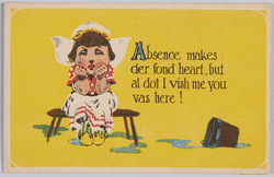 涙（Ａｂｓｅｎｃｅ　ｍａｋｅｓ　ｄｅｒ　ｆｏｎｄ　ｈｅａｒｔ　ｂｕｔ　ａｔ　ｄｏｔ　Ｉ　ｖｉｓｈ　ｍｅ　ｙｏｕ　ｖａｓ　ｈｅｒｅ！）（Ｓｅｒｉｅｓ　Ｎｏ．５０６３）（外国製） / Tears (Absence Makes Der Fond Heart, But at Dot I Vish Me You Vas Here!) (Series No. 5063) (Foreign-Made) image
