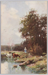 牛の水場(Serie 1031)(外国製) / Watering Place for Cows (Series 1031) (Foreign-Made) image