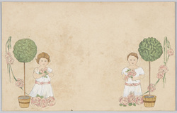 花を持つ子供（外国製） / Children Holding Flowers (Foreign-Made) image