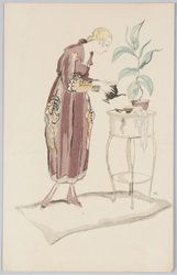 Sammet Teekleid, Ludwig Kainer / Velvet tea dress by Ludwig Kainer image