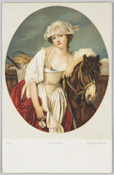 La Laitiere, Paris, Jean Bapt. Greuze.  / The milk maid, Paris, Jean Bapt. Greuze. image