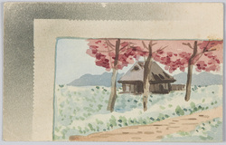農村水彩スケッチ / Watercolor Sketch of a Farm Village image