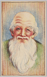 髭を生やしたおじいさん(パステルスケッチ) / Old Bearded Man (Pastel Sketch) image