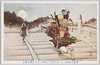 弁慶五条橋上にて源牛若丸に遭遇し君臣の義を結ぶ/Benkei Encounters Minamoto no Ushiwakamaru on the Gojō Bridge and Becomes His Royal Vassal image