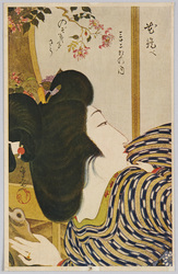 花競ベ 三十二相の内 のぞき多さう / Comparisons of Flowers Thirty-Two Faces: Seems to Be Peeping image