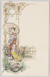 和装美人と日本庭園(外国製) / Beauty in Kimono and Japanese Garden (Foreign-Made) image