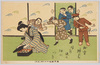 東京風俗十二ケ月(三月) [重箱の料理を狙うこども]/Customs of the Twelve Months in Tokyo (March), Children who go for the Food in the Stacked Box image