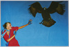 女と鷹(「The Post Cards」シリーズ)/Woman and Hawk (