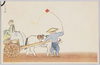 牛飼い(軍事郵便) しげを画 / Cowherd (Military Post) Painted by Shigeo image