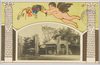 駒場運動会記念絵葉書(1)校門写真と天使/Picture Postcard Commemorating the Komaba Athletic Meet (1) Photograph of the School Gate and Angel image