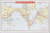 東日機ニッポン世界一周大飛行航程図/Tohnichi Aircraft 