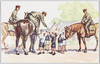 騎馬日本兵と子供たち/Japanese Cavalry Soldiers and Children image