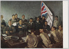 宮本三郎「山下・パーシバル両司令官会見図」/Meeting of Generals Yamashita and Percival, Miyamoto Saburō image