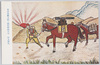 「愛馬の日」記念絵葉書(1) 東京豊玉第二国民学校五年 村上敏久(軍事郵便)/Picture Postcard Commemorating the 
