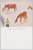 「愛馬の日」記念絵葉書(2) 大阪 中之島校 初二年 上岡久芳(軍事郵便)/Picture Postcard Commemorating the 
