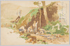白道筆「陣中洗濯及水浴」/Laundry and Bathing at the Front, by Hakudō image