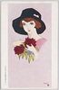 花を抱く帽子の女性(「主婦之友」懸賞当選記念) / Woman in a Hat Holding Flowers (Commemoration of Winning the "Shufu no Tomo" Prize Competition) image