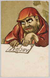 アルファベットを習う達磨 / Bodhidharma Learning the Alphabet image